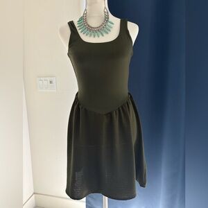 Heart Hips Olive High Low Dress